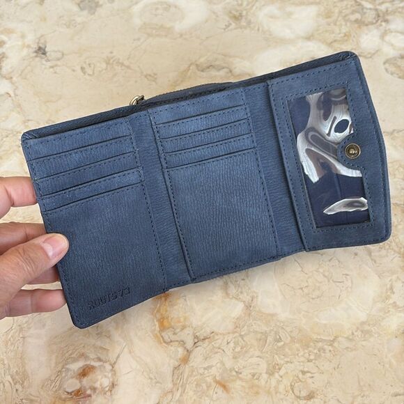 Roots 73 RFID Vegan Leather Compact Tri-Fold Wallet - Picture 10 of 15